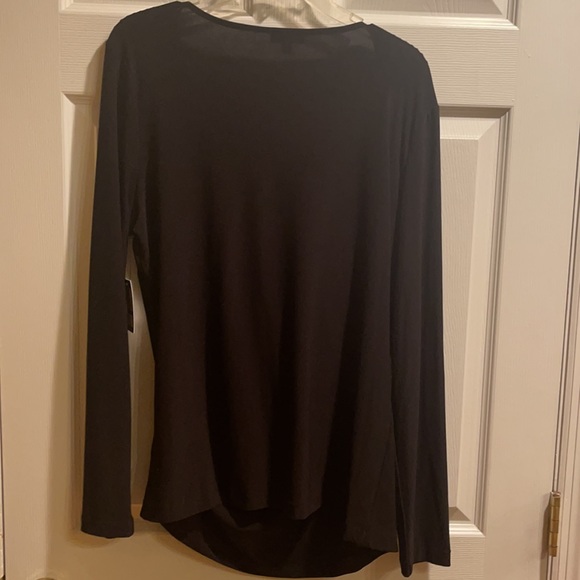 Vince Camuto Xl black long sleeve blouse NWT - Picture 5 of 5